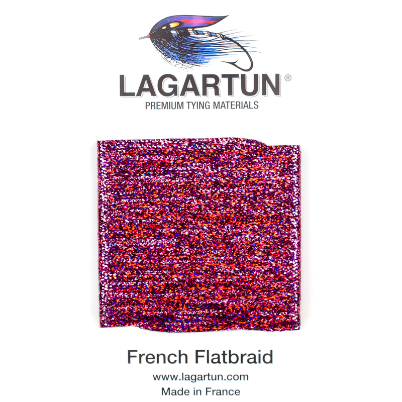 Lagartun French Flatbraid Fuchsia Holo