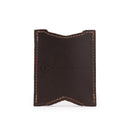 Easy Wallet Dark Coffey Brown Back with stamped FFC logo and name