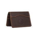 Trico Wallet Dark Coffee Brown with Stamped FFC Logo on Front