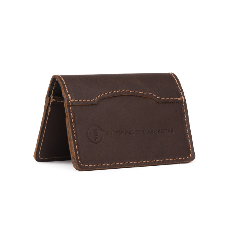 Trico Wallet Dark Coffee Brown with Stamped FFC Logo and Name on Back