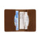 Trico Wallet Tobacco, Open with sample items 
