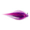 Purple quarter ounce jig head with purple and pink blended Fair Flies fly fur as skirting material