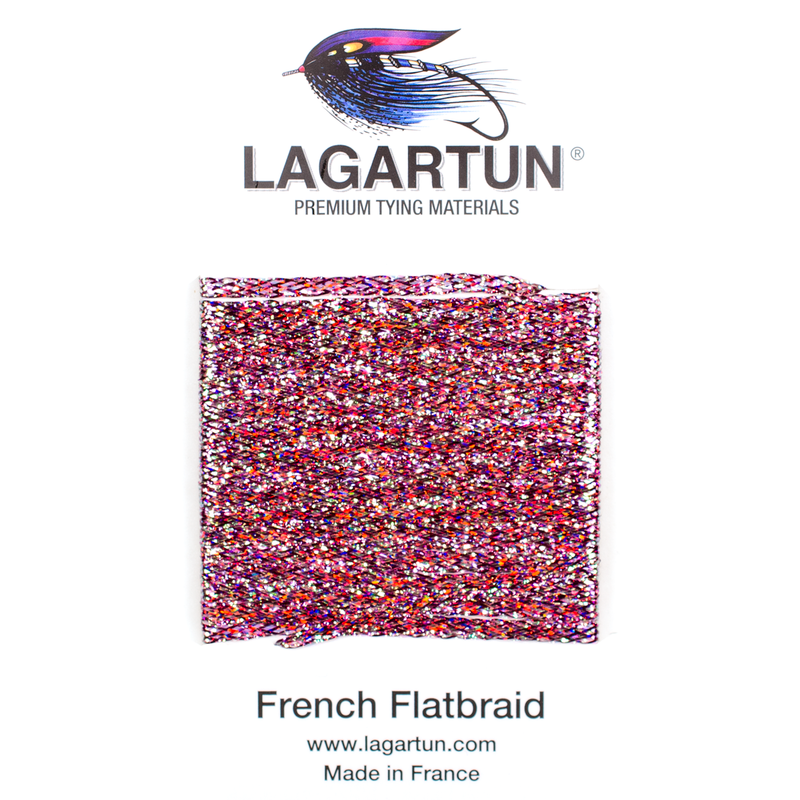 Lagartun French Flatbraid Varigated Fuchsia