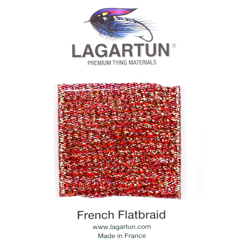 Lagartun French Flatbraid Varigated Red