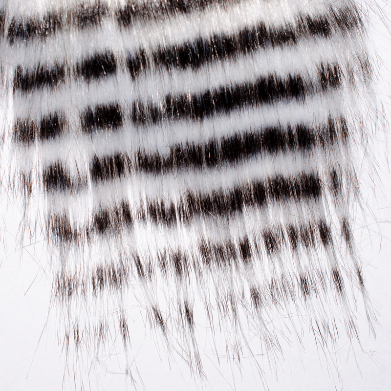 White Barred Black Fly Fur is included in the (S)mackerel Fly Fur 4 Pack.